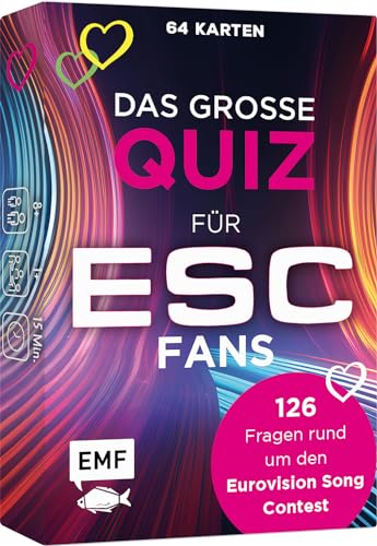 Edition Michael Fischer GmbH Kartenspiel: Das große Quiz für ESC-Fans: 126 Fragen rund um den Eurovision Song Contest – 12 Punkte für ...?