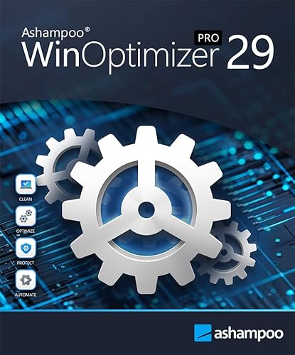 Ashampoo WinOptimizer Pro 29 – Premium PC-Tuning Software für schnelleres, sicheres und optimiertes Windows | 1 Gerät | 1 Benutzer | Aktivierungscode per Product Key Card
